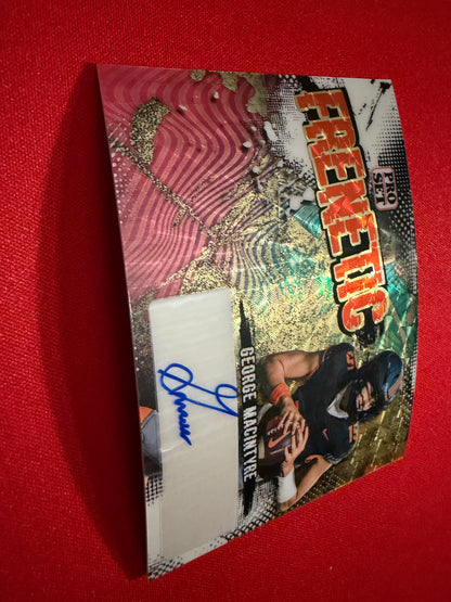 2026 Leaf Pro Set Football George MacIntyre Frenetic Super Gold Auto 2-Card Bookend Lot