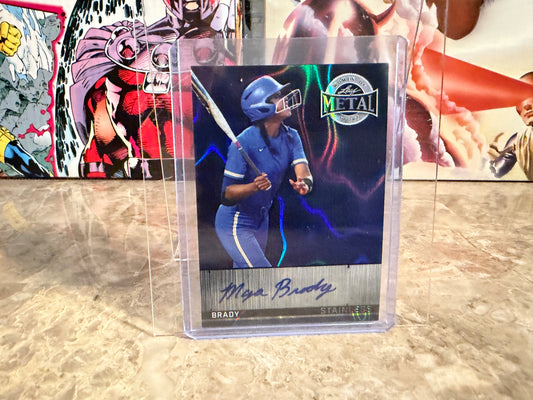 Maya Brady 2026 Leaf Women of Sport Stainless Auto Blue Lava Color Match 1/1