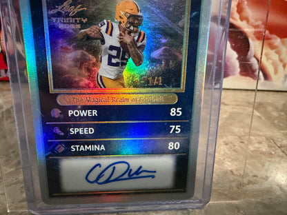 Caden Durham 2026 Leaf Trinity Football Magical Realm of Football Auto Gold 1/1