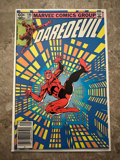 Daredevil #185,186,187,189 (1982 Marvel Comics) - Very high grade