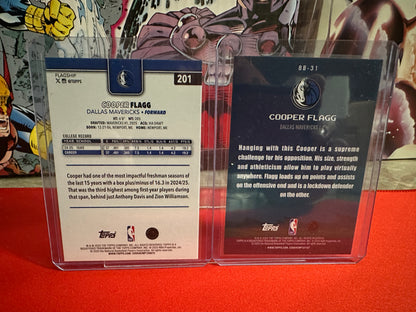 2025-26 Topps Cooper Flagg #201 Crackle Board (RC) + Bonus