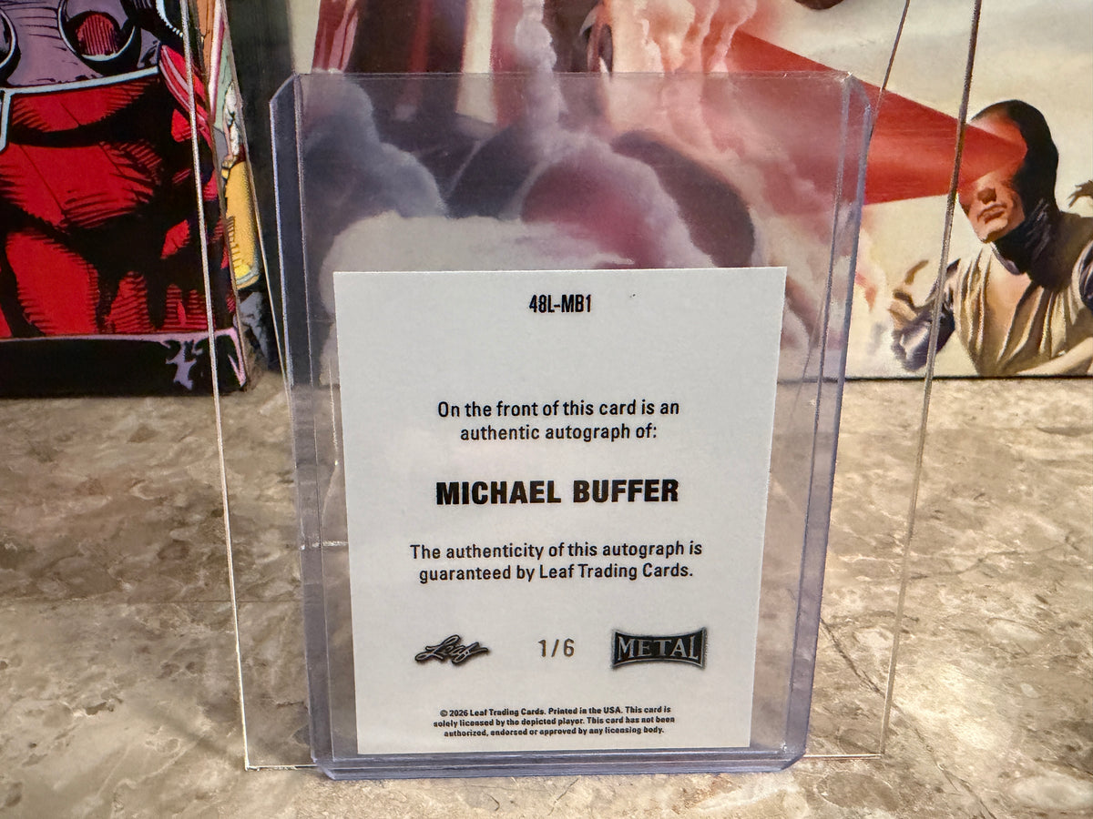 Michael Buffer 2026 Leaf Metal Ring Kings 1948 Auto Pink 1/6 Bookend