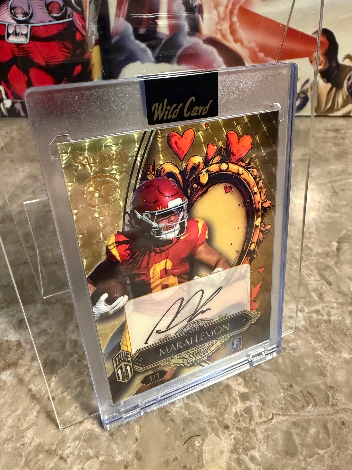 Makai Lemon 2026 Wild Card Wild Art 1/1 Gold Vinyl Auto
