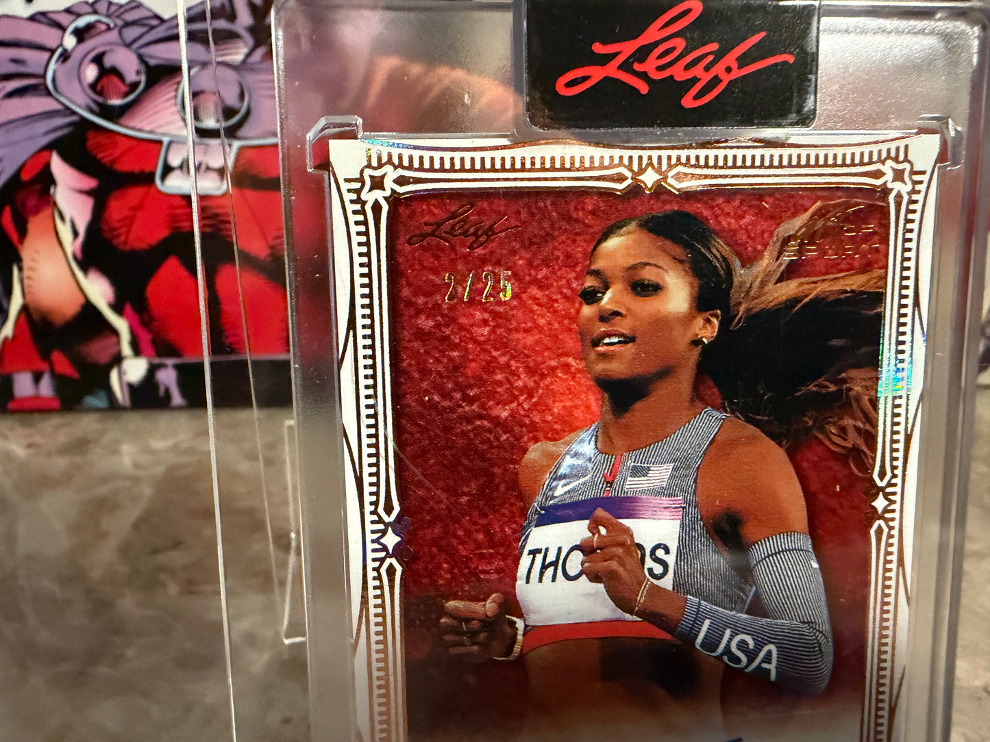 Gabrielle Thomas 2026 Leaf Art of Sport Base Auto Bronze /25