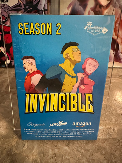 2026 Invincible Season 2 Exclusive Mystery Box LVL UP Vegas Debut Signagraph