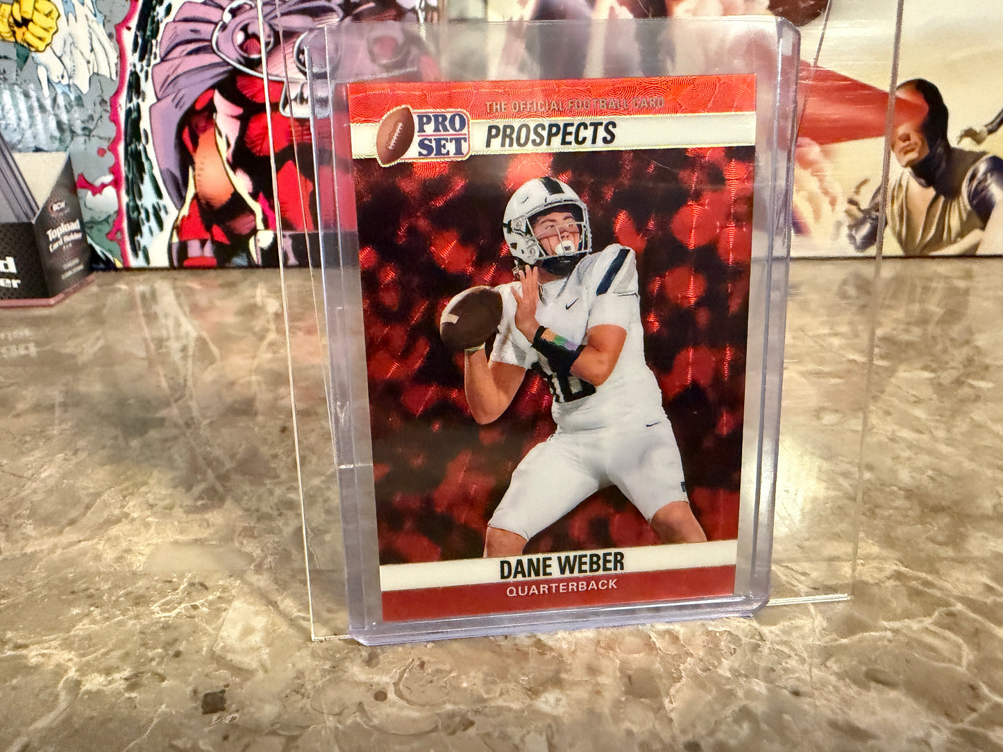 Dane Weber 2026 Leaf Pro Set Metal 1990 Super Prismatic Red Flood 1/1