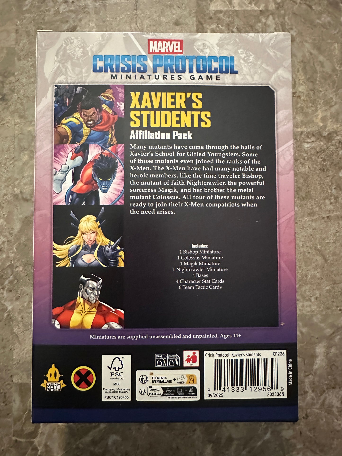 Marvel Crisis Protocol: Xavier’s Students Affiliation Pack