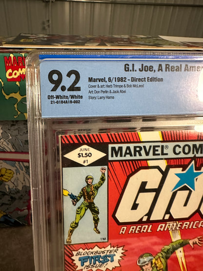 G.I. Joe, A Real American Hero #1 CBCS/CGC 9.2 (1972 Marvel)