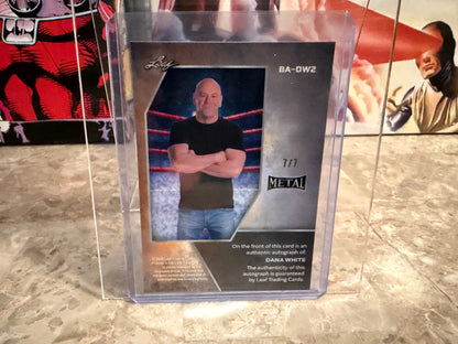 Dana White 2026 Leaf Metal Ring Kings Base Auto Purple Lava 7/7 Bookend