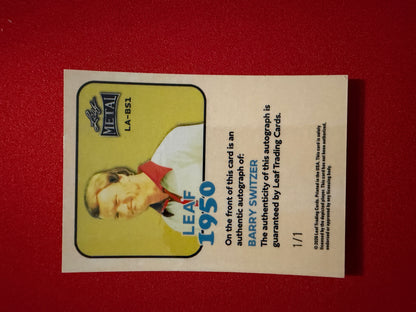 2026 Leaf Metal Football Barry Switzer 1950 Auto Silver Shimmer 1/1