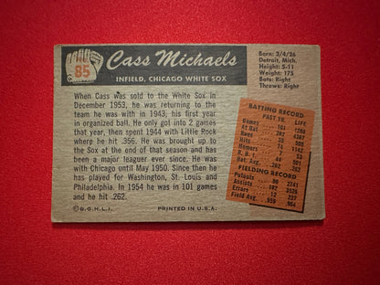 1955 BOWMAN Chicago White Sox 3-Card Lot - Michaels / Marshall / Chakales