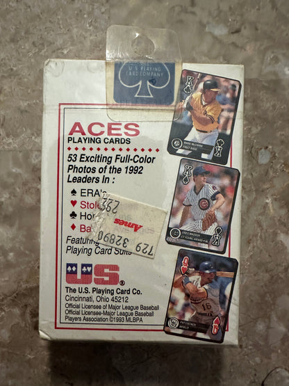 1993 Baseball Aces Playing Cards (Bicycle) - Factory Sealed