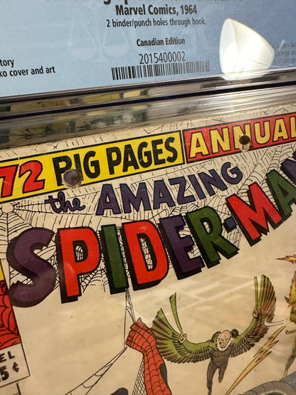 Amazing Spider-Man Annual #1 CGC 2.5 Canadian Edition (1967 Marvel)
