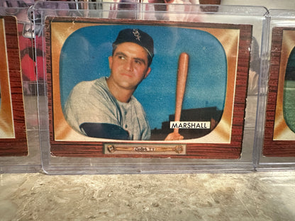 1955 BOWMAN Chicago White Sox 3-Card Lot - Michaels / Marshall / Chakales