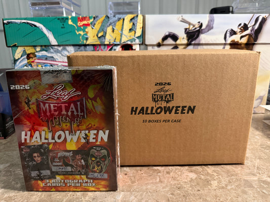 2026 Leaf Metal Halloween Hobby 10-Box Case