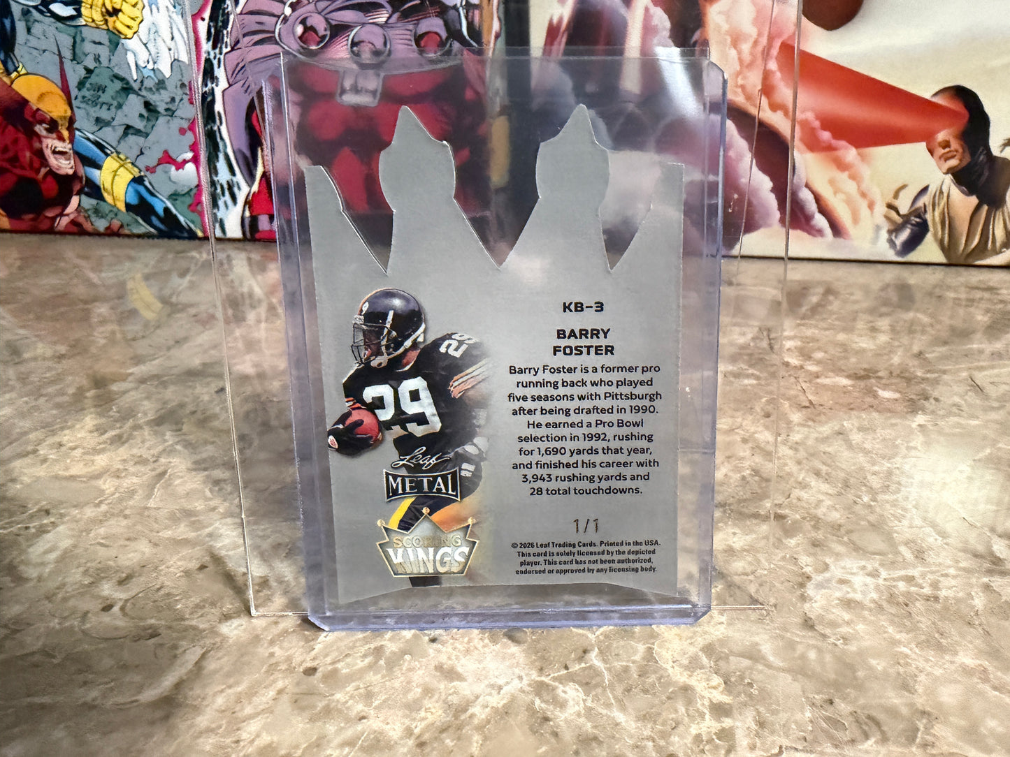 2026 Leaf Metal Barry Foster Scoring Kings Black Shimmer 1/1 Color Match