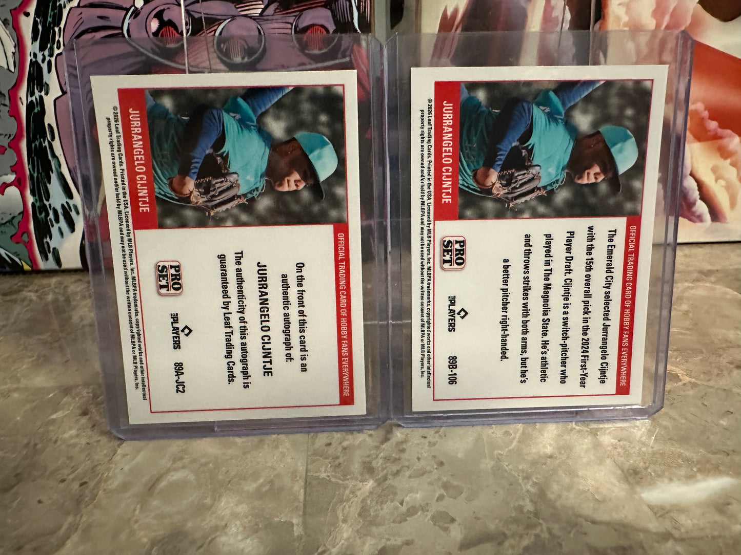 2026 Pro Set Jurrangelo Cijntje 1989 Lazer Auto 1/1 & Purple Prismatic 7/7 Lot