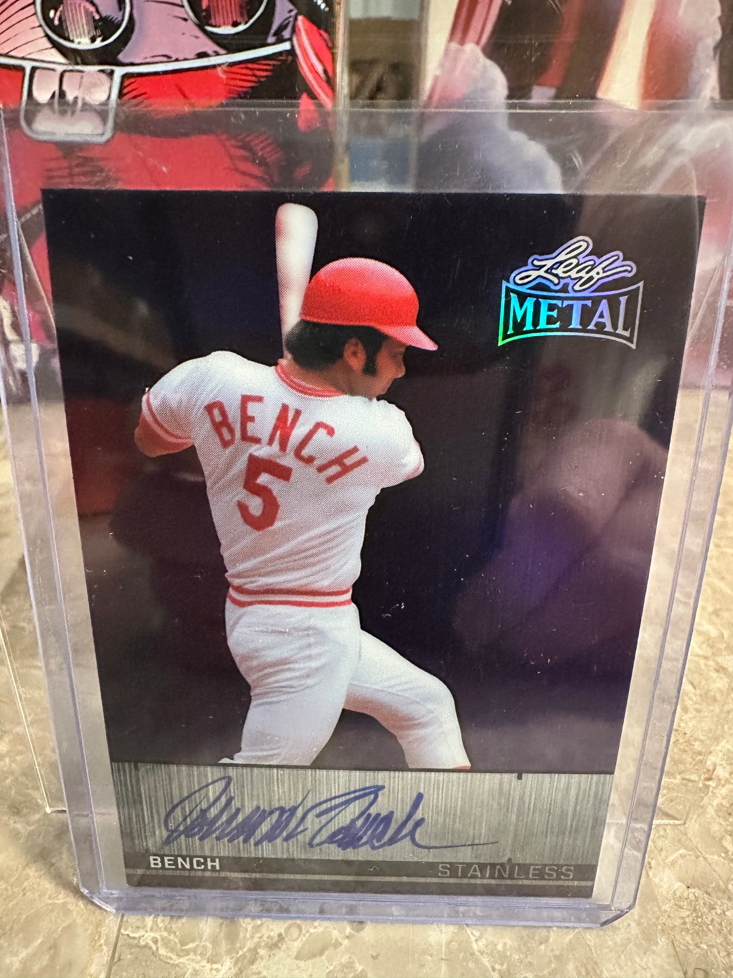 (2026/04/21) Johhny Bench 1/1 Stainless Auto 2026 Leaf Metal Baseball