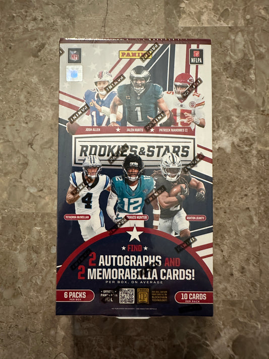 2025 Panini Rookies & Stars NFL Hobby Box - Sealed, New, In Hand