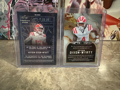 Kayden Dixon-Wyatt 2025 Leaf Trinity 1/1 & 2026 Leaf Optichrome /9 AUTO Lot - USC