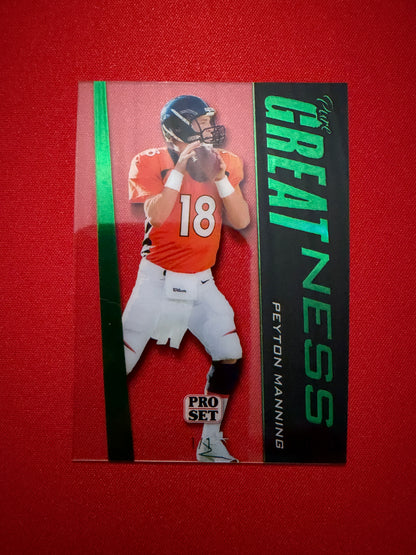2026 Leaf Pro Set Metal Football Pure Greatness Acetate Clear Green 1/1