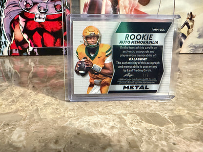 2026 Leaf Trinity DJ Lagway Rookie Auto Memo Metal Number Patch /7