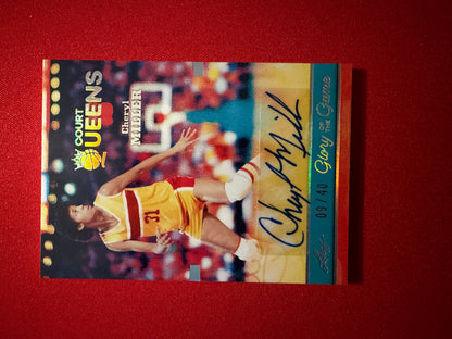 Cheryl Miller 2025 Leaf Glory of the Game Basketball Court Queens Auto /40
