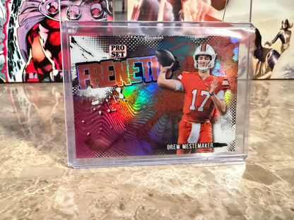 2026 Leaf Pro Set Metal Football Drew Mestemaker Frenetic Orange Color Match 1/3