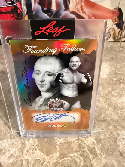 2026 Leaf Metal Independence Day Founding Fathers Gold Goldberg 1/1