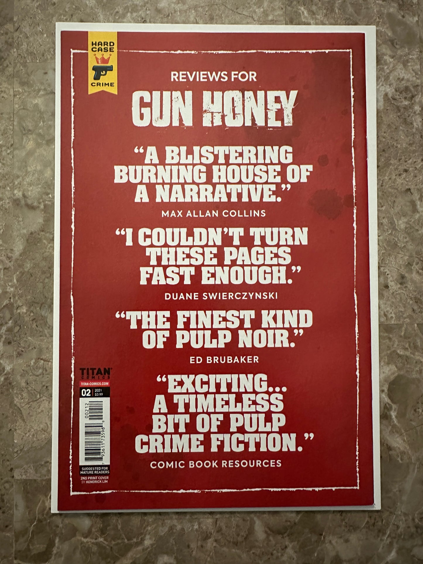 Gun Honey #2 Limited 1:10 NM 9.4 (2021 Titan)