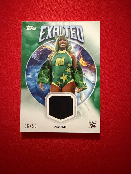 Naomi 2026 Topps Exalted WWE Exalted Relics /50 #ER-NAO