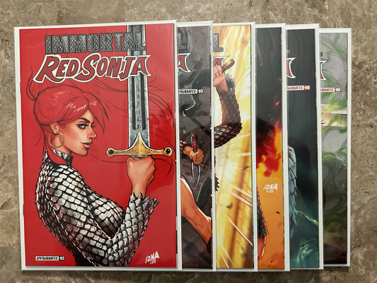 Immortal Red Sonja #2-6,8 Partial Run High Grade (2020 Titan)