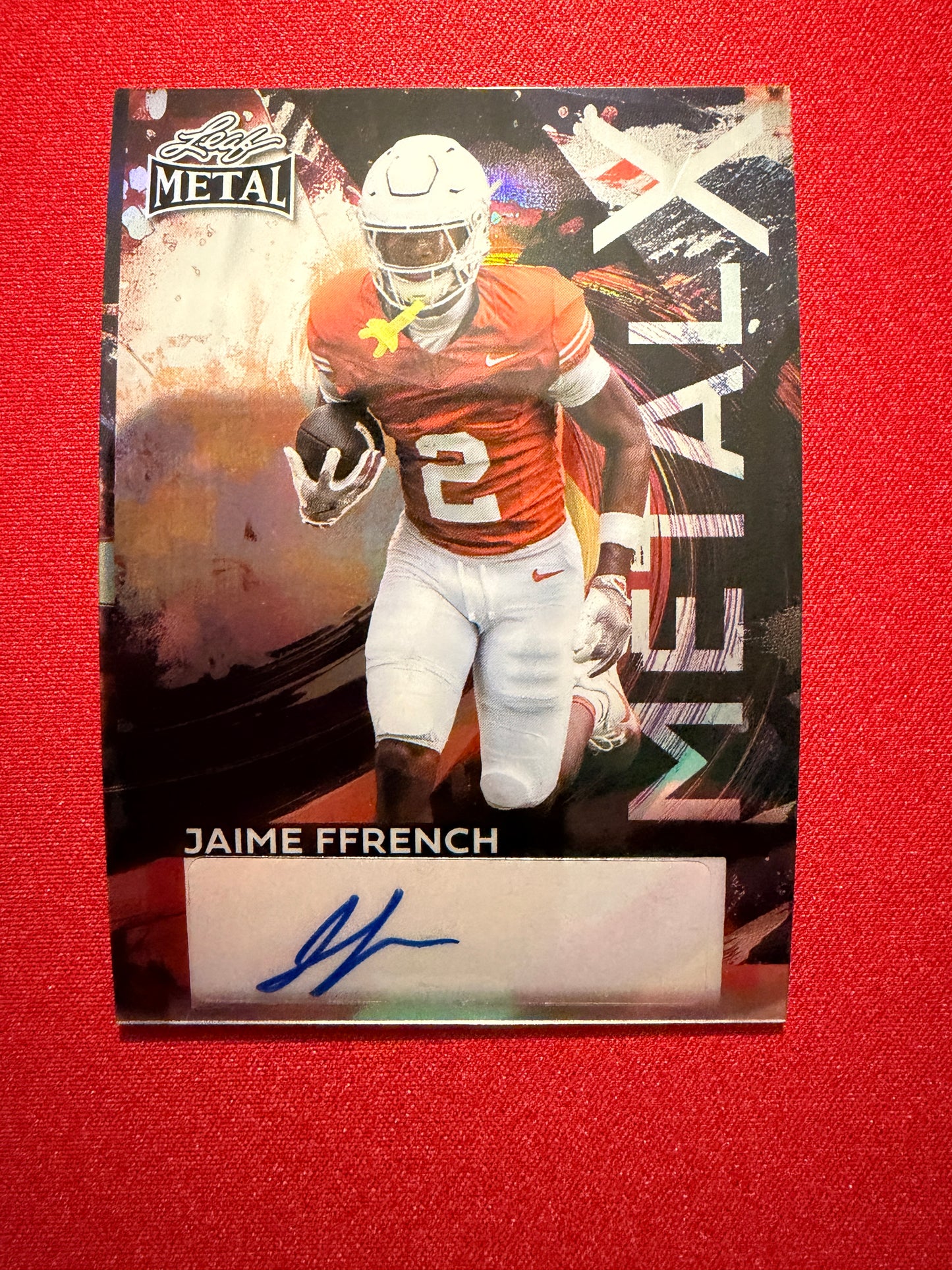2026 Leaf Metal Football Jamie Ffrench Metal X Prismatic 1/1