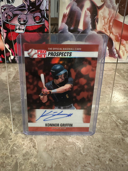 (2026/05/22) Konnor Griffin 1990 Red Auto 2026 Pro Set Metal Baseball
