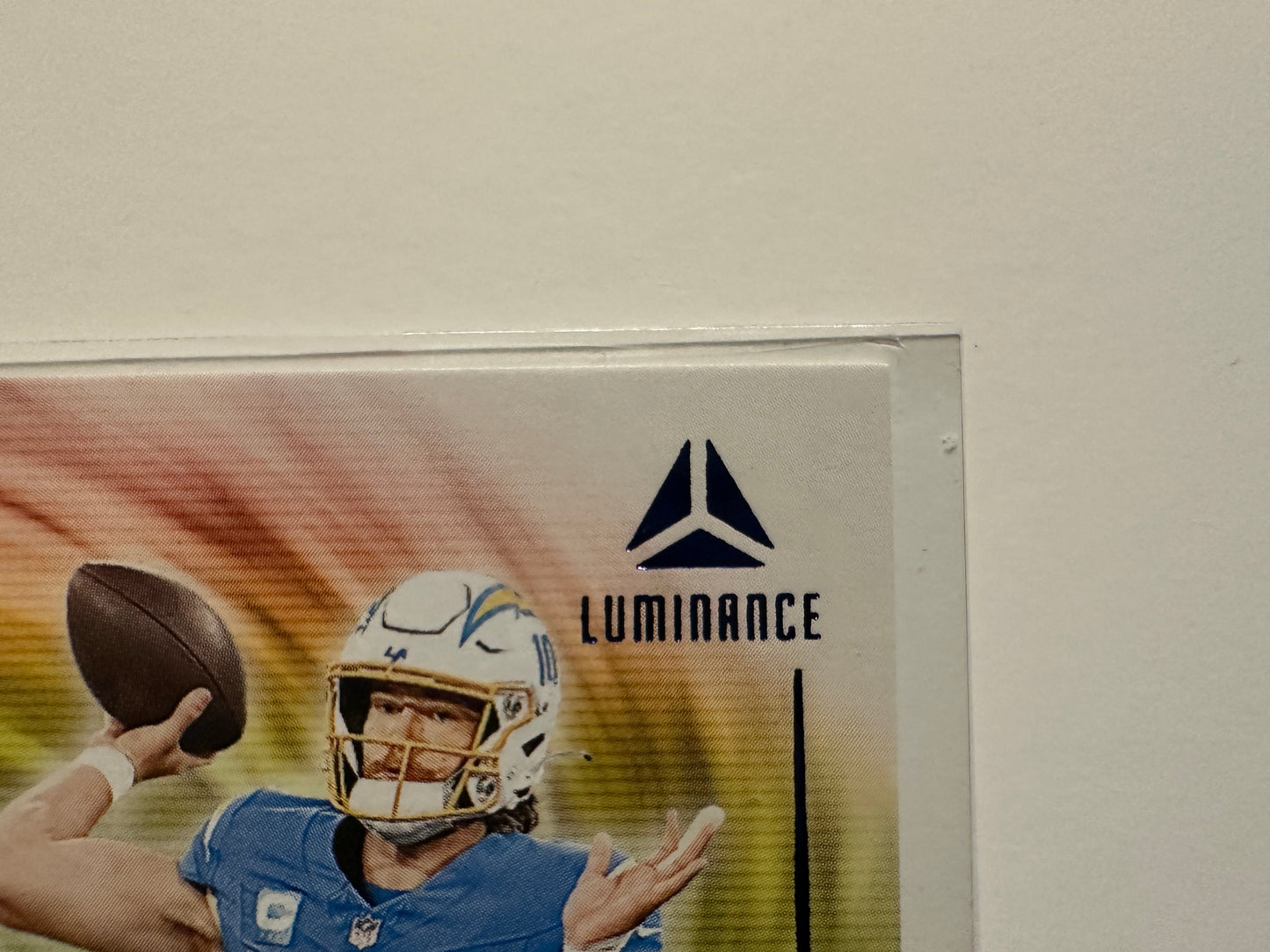 Justin Herbert #VES-JHT Numbered 13/50 (2024 Panini Luminance Vestige)