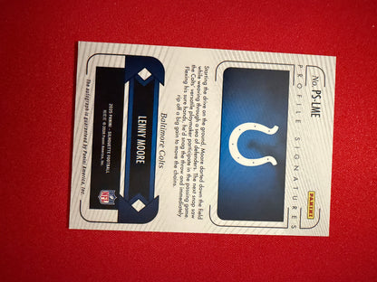 Lenny Moore 2025 Panini Silhouette Football Profile Signatures Auto /99