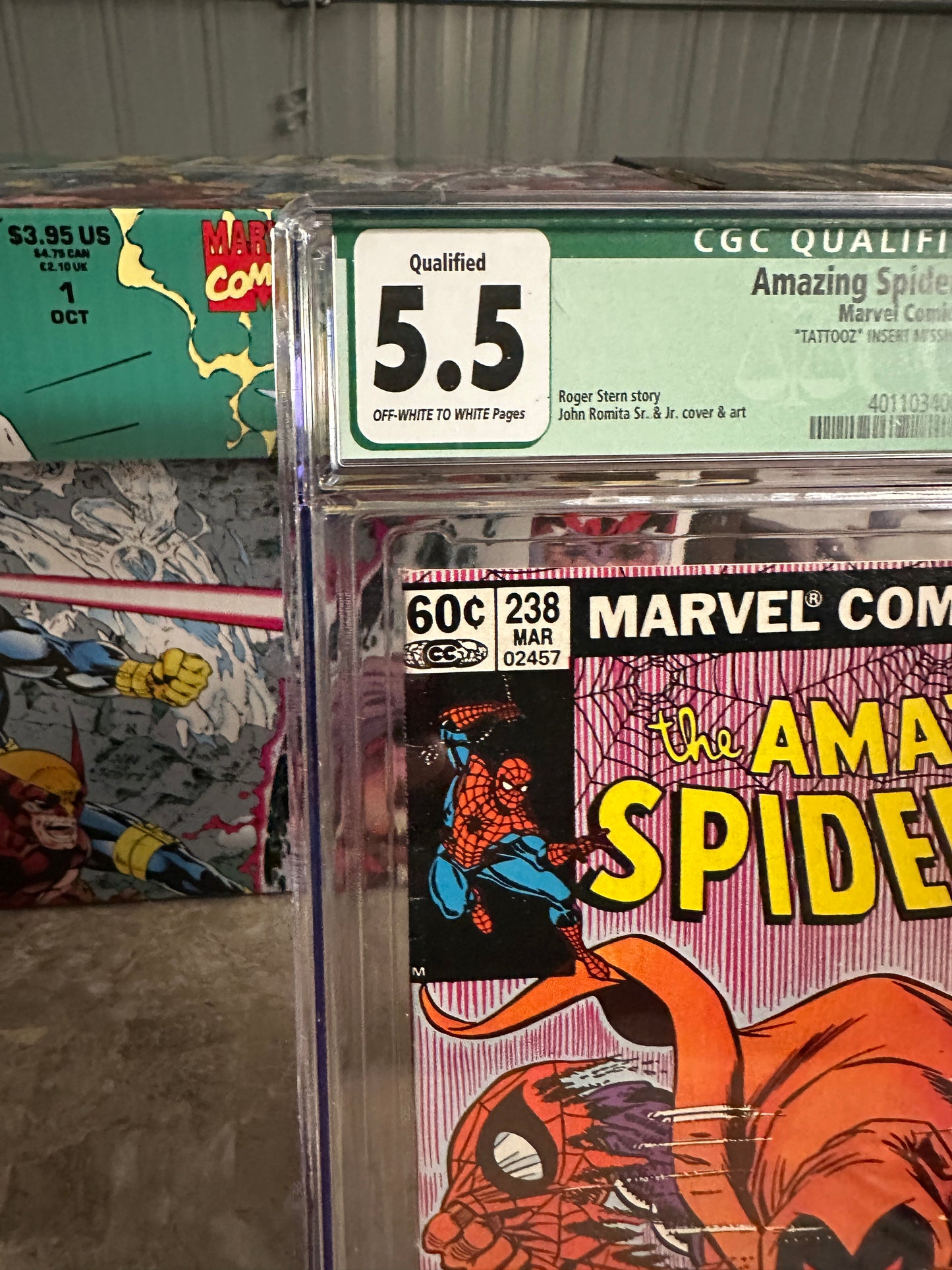 Amazing Spider-Man #238 Newsstand CGC 5.5 Qualified No Tattooz (1983 Marvel)