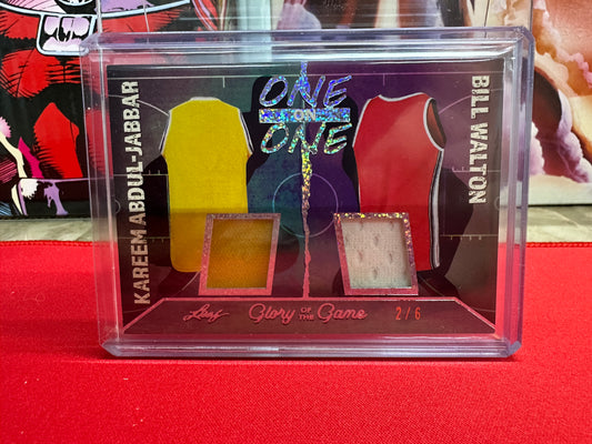Kareem Walton Dual Patch /6 2025 Leaf Glory of the Game One on One SP