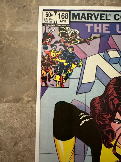 Uncanny X-Men #168 VF+ 8.5 (1983 Marvel Comics)