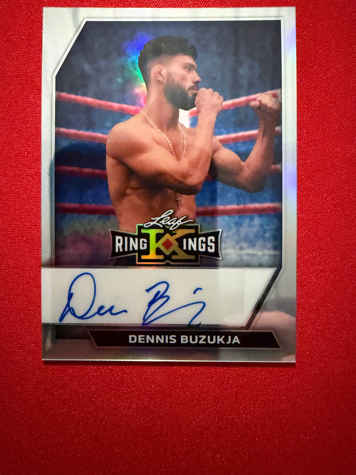 Dennis Buzukja 2026 Leaf Metal Ring Kings Base Auto Silver /10