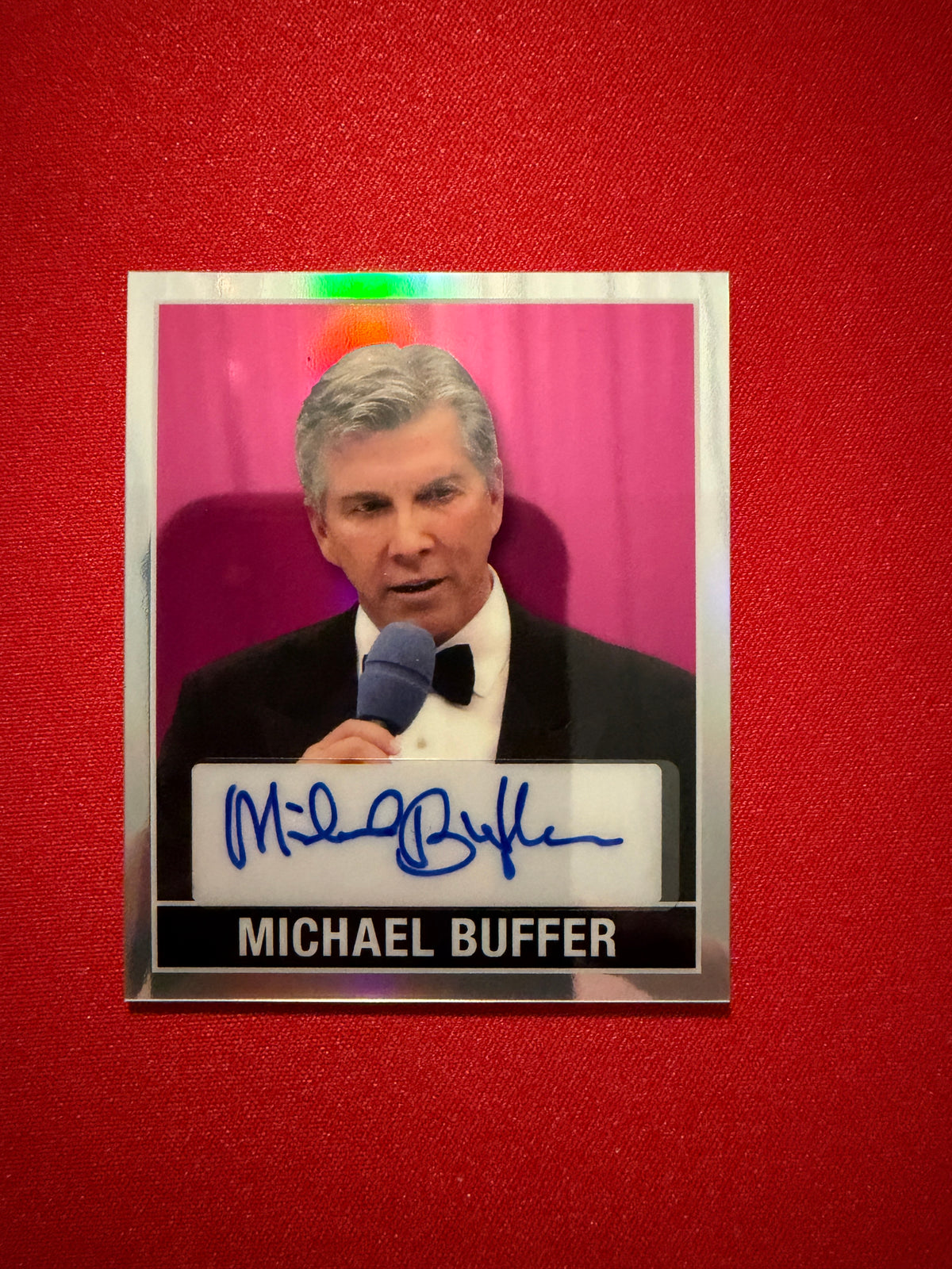 Michael Buffer 2026 Leaf Metal Ring Kings 1948 Auto Pink 1/6 Bookend