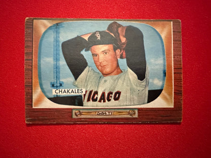 1955 BOWMAN Chicago White Sox 3-Card Lot - Michaels / Marshall / Chakales