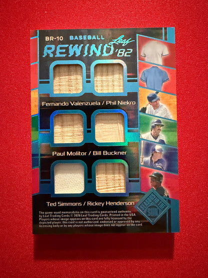 2026 Leaf Seasons In Sun Rewind ‘82 Ripken Yount Boggs Molitor Henderson 12-Patch