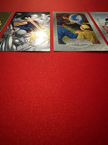 1994 Skybox DC Superman Platinum Series FG1/S4 Forged in Gold/Spectral-Etch