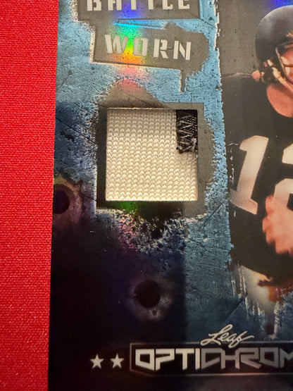 2026 Leaf Optichrome Terry Bradshaw Battle Worn Platinum Multicolor Game-Used /8