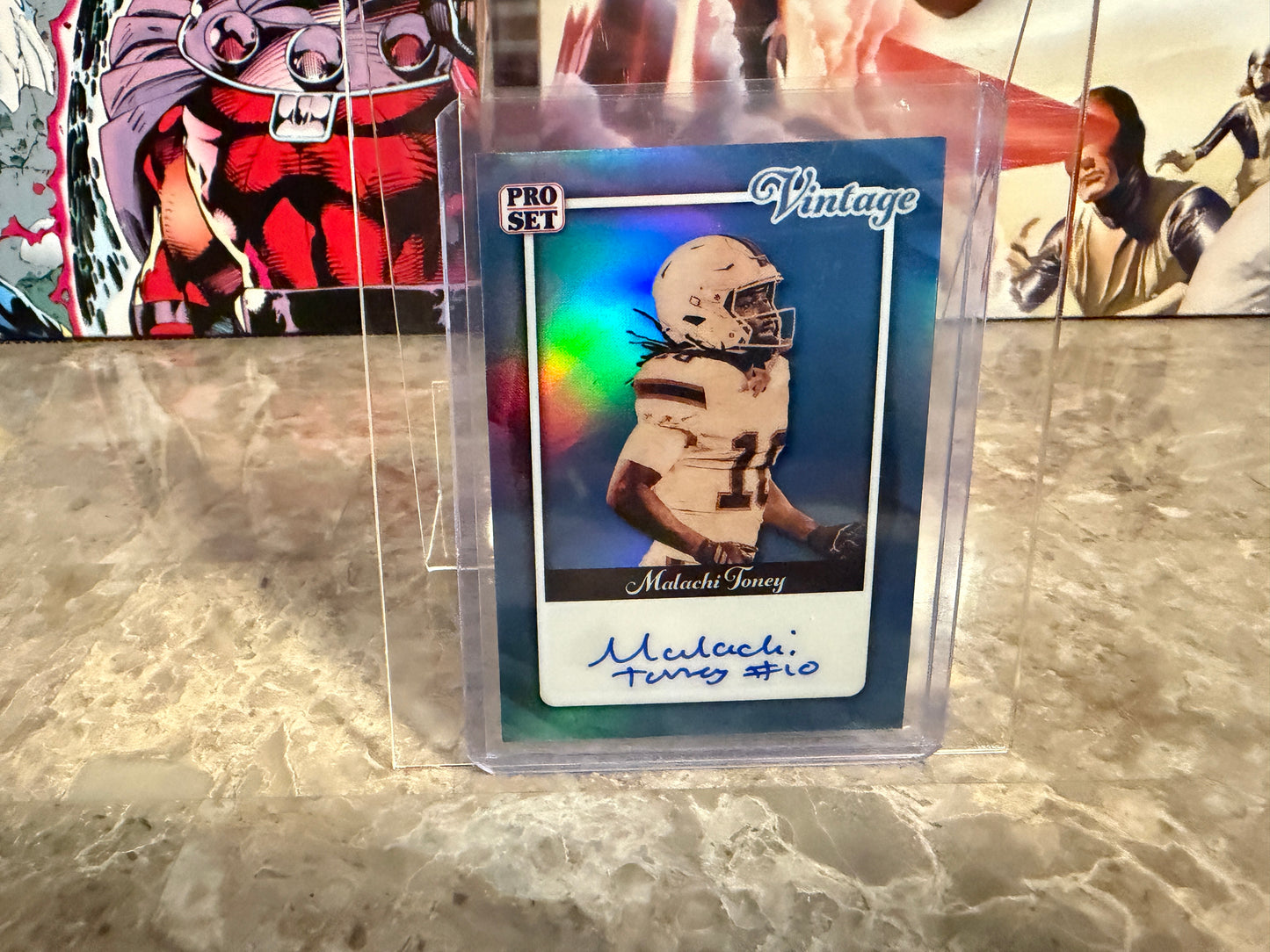 Malachi Toney 2026 Leaf Pro Set Metal Football Vintage Auto Platinum /8