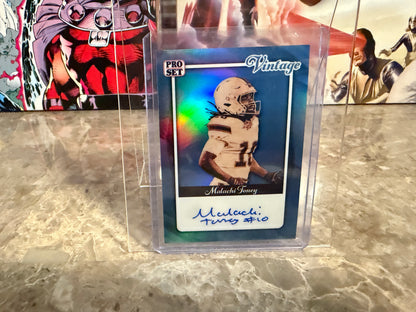 Malachi Toney 2026 Leaf Pro Set Metal Football Vintage Auto Platinum /8