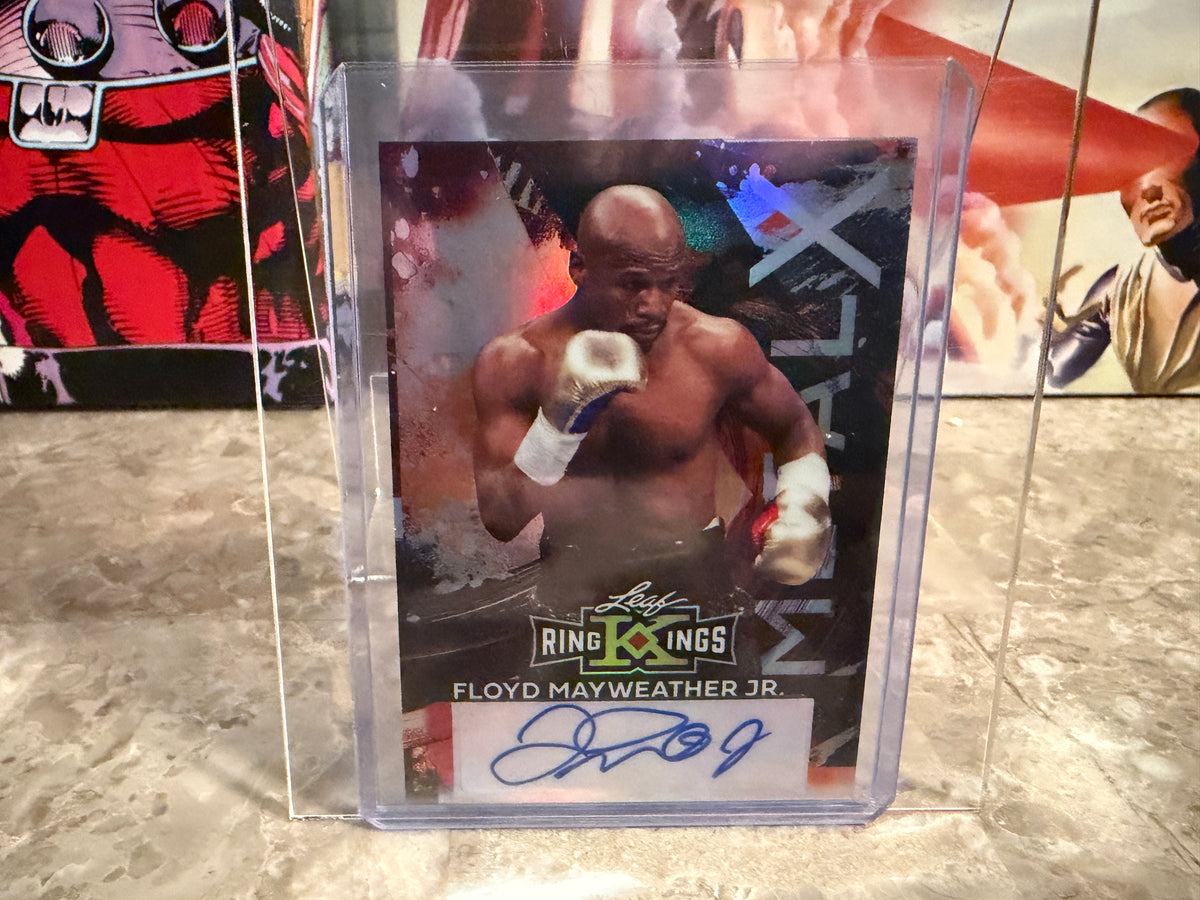 Floyd Mayweather Jr. 2026 Leaf Metal Ring Kings Metal X Auto Silver 1/1