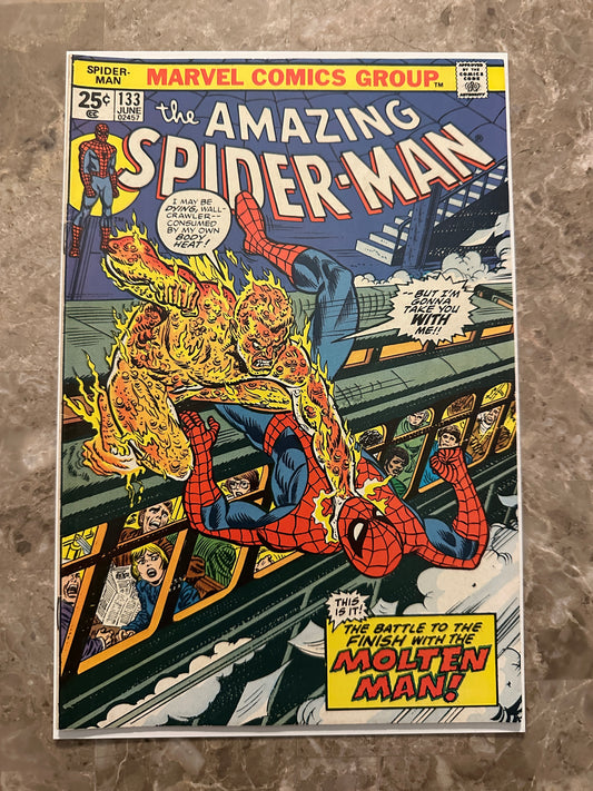 Amazing Spider-Man #133 FN+ 6.5 (1974 Marvel Comics)