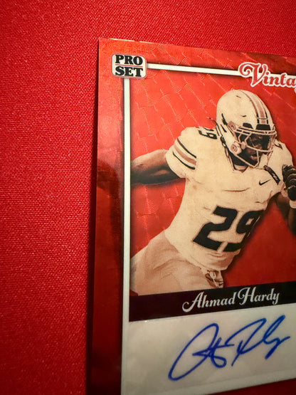 Ahmad Hardy 2026 Leaf Pro Set Metal Vintage Auto Red Flood 1990 Mini Gold Super 1/1 Lot